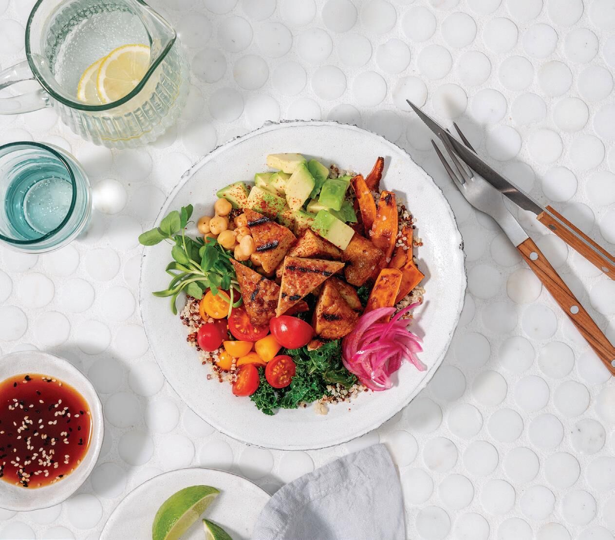 SESAME GINGER TEMPEH POWER BOWLS